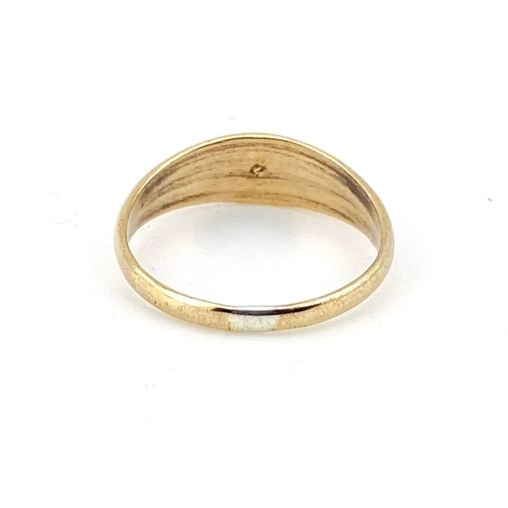 Antique Victorian Gold Filled Turquoise Ring Pinky Midi Size 2